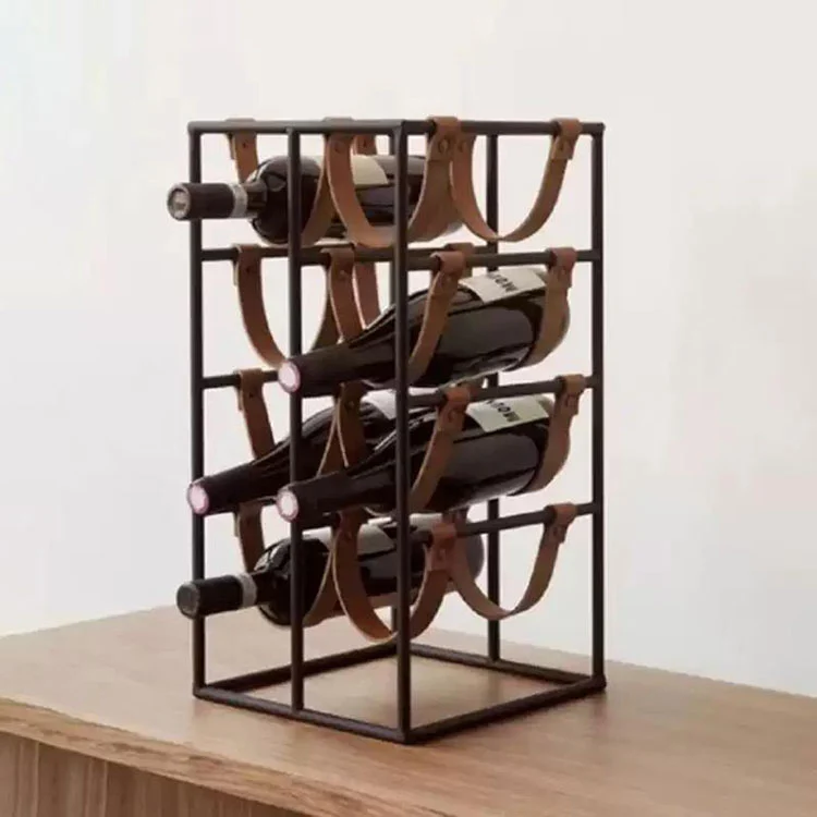 धातु काउन्टरटप वाइन र्याक